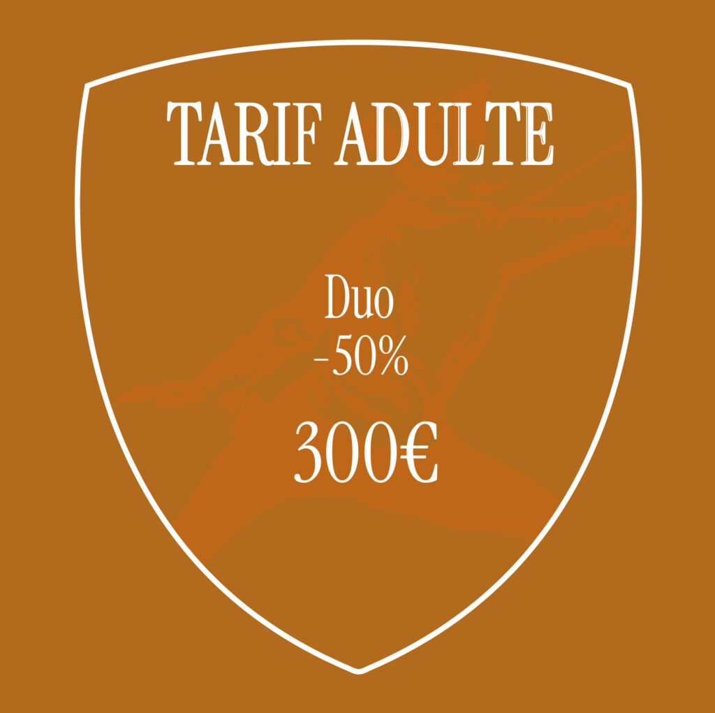 TARIF ADULTE - DUO