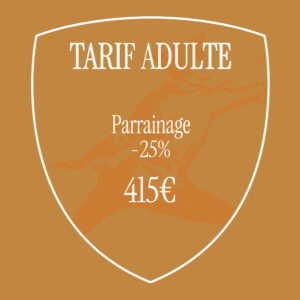 TARIF ADULTE - PARRAINAGE